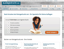 Tablet Screenshot of kleingedruckt.net
